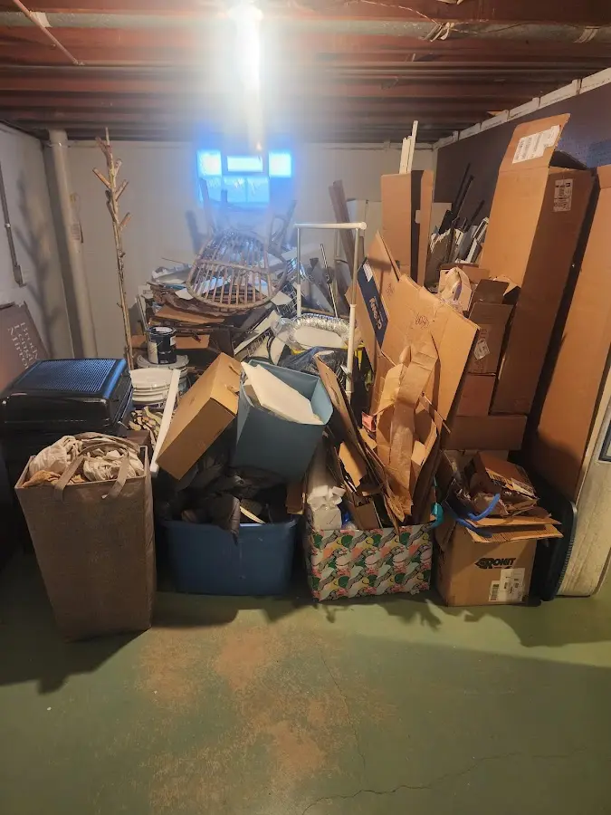 Roll-off dumpster container at job site for 20 Yard Dumpster Rental in Lopatcong